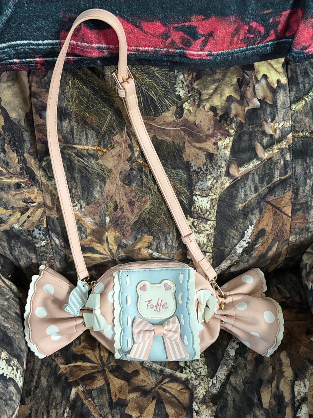 Milk Bear Bow Candy Crossbody Bag